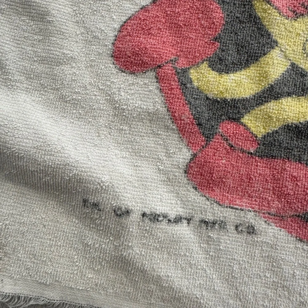 Vintage Pac-Man Beach Towel Midway Mfg Co Retro 80s Arcade Gaming Collectible